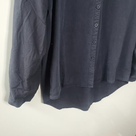 Matty M Ladies' Lyocell Blouse in Midnight Blue - Picture 5 of 8